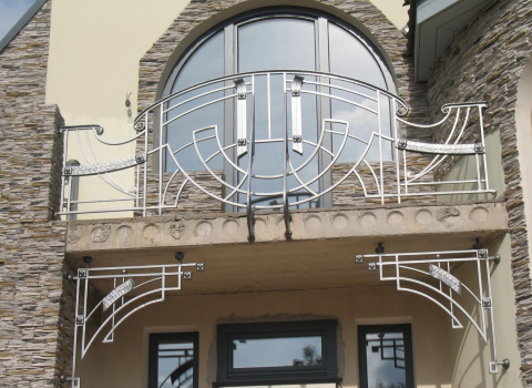 Эксклюзивный кованый балкон КБ-020