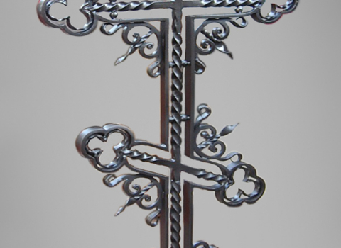 Кованый ажурный крест со спиралями РК-015