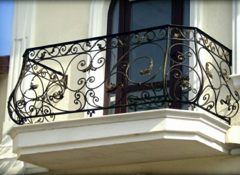 Декоративный кованый балкон КБ-051