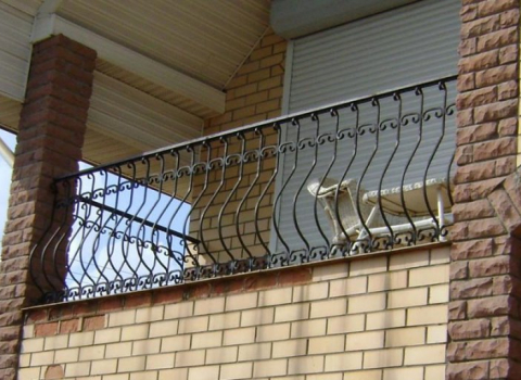 Кованый ажурный балкон КБ-054