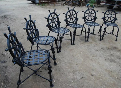 Кованые стулья оригинального дизайна СТЛ-012