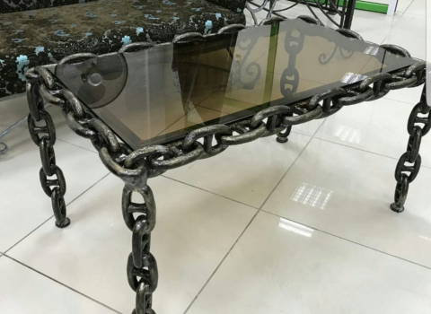 Оригинальный кованый стол для дома СТЛ-069