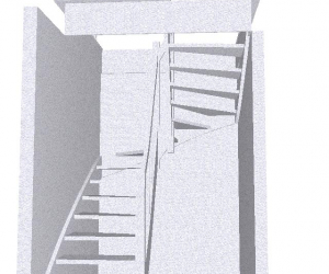 Деревянные лестницы с ковкой №52